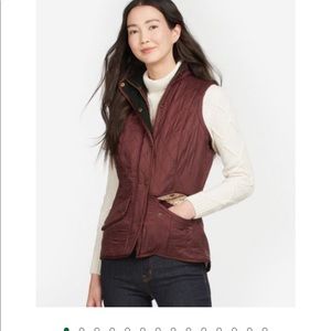 Barbour womens quilted fleece lined vest US size 10.